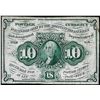 Image 1 : 1862 First Issue Ten Cents Fractional Currency Note