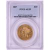 Image 1 : 1847 $10 Liberty Head Eagle Gold Coin PCGS AU55