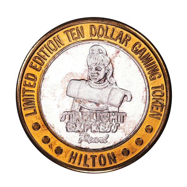 .999 Silver Las Vegas Hilton Nevada $10 Casino Limited Edition Gaming Token