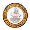 Image 1 : .999 Silver Las Vegas Hilton Nevada $10 Casino Limited Edition Gaming Token