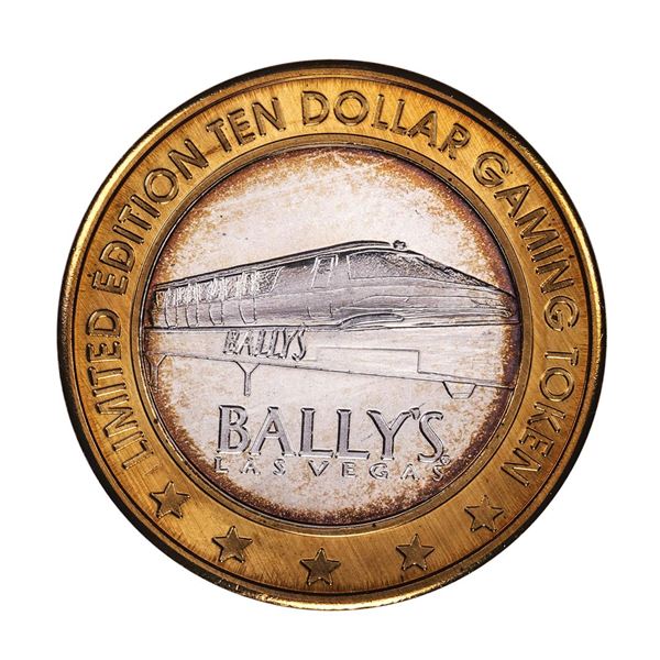 .999 Silver Ballys Las Vegas $10 Casino Limited Edition Gaming Token