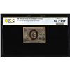 Image 1 : 1863 Second Issue 10 Cent Fractional Currency Note Fr.1244 PCGS Ch. Uncirculated 64PPQ