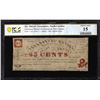 Image 1 : 1862-63 25 Cents Greensboro Mutual North Carolina Obsolete Note PCGS Ch. Fine 15 Details