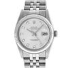 Image 2 : Rolex Men's Stainless Silver Diamond 36MM Datejust Wristwatch