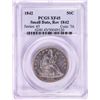 Image 1 : 1842 Small Date Rev of 1842 Seated Liberty Half Dollar Coin PCGS XF45