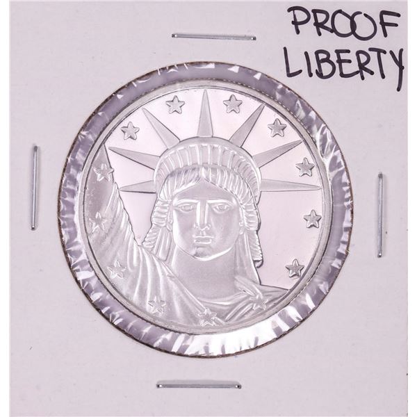 .999 Fine Silver Proof Liberty 1oz Silver Round