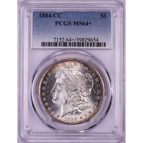 1884-CC $1 Morgan Silver Dollar Coin PCGS MS64+