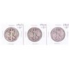Image 1 : Lot of (3) 1923-S Walking Liberty Half Dollar Coins