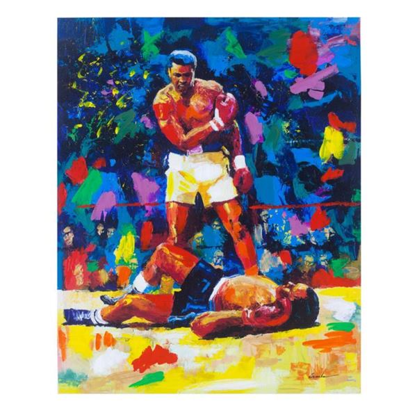 Igor Semeko "Ali Over Liston" Limited Edition Mixed Media on Canvas