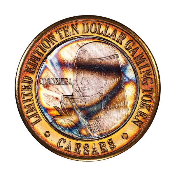 .999 Fine Silver Caesars Palace Las Vegas, Nevada $10 Limited Edition Gaming Token
