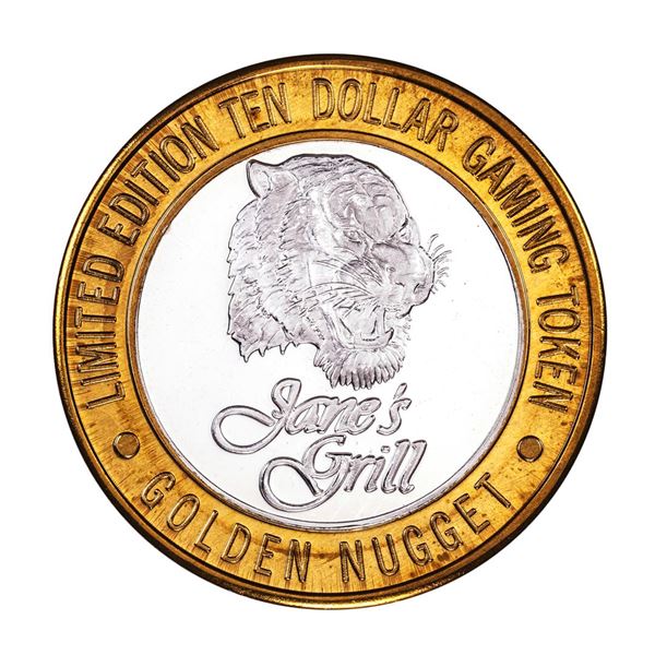 .999 Silver Golden Nugget Las Vegas $10 Limited Edition Casino Gaming Token