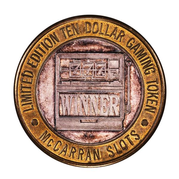 .999 Silver McCarran International Airport $10 Casino Limited Edition Gaming Token