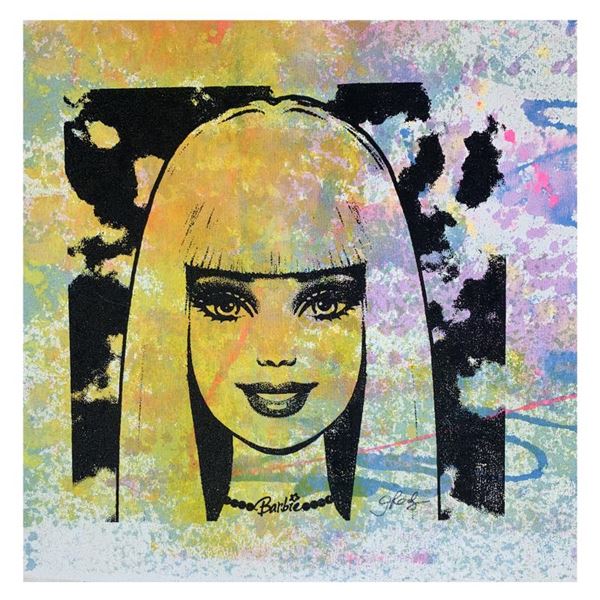 Rodgers "Barbie" Original Mixed Media on Canvas