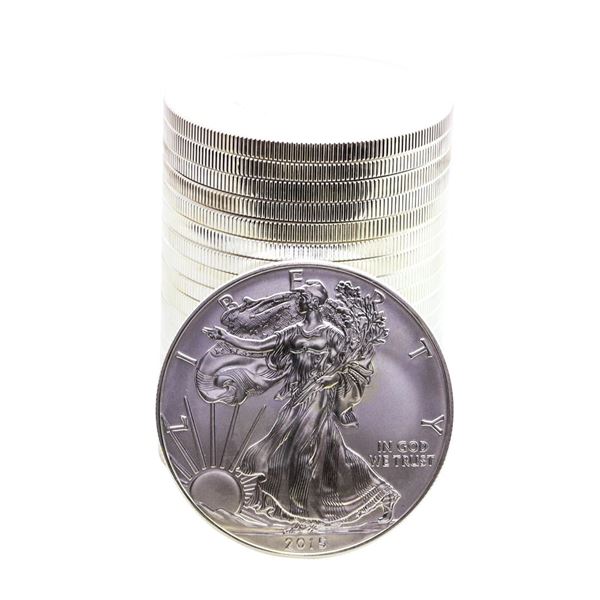 Roll of (20) Brilliant Uncirculated 2015 $1 American Silver Eagle Coins