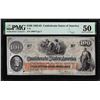 Image 1 : 1862-63 $100 Confederate States of America Note T-41 PMG About Uncirculated 50