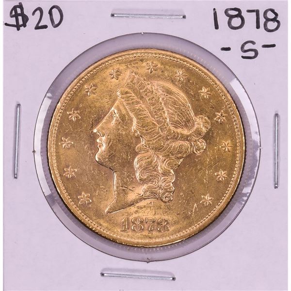 1878-S $20 Liberty Head Double Eagle Gold Coin