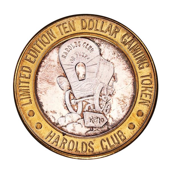 .999 Fine Silver Harold's Club Reno, Nevada $10 Limited Edition Gaming Token