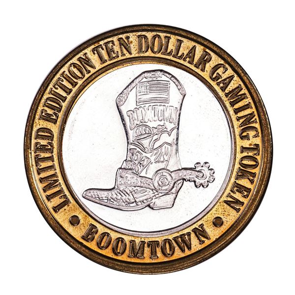 .999 Silver Boomtown Reno, NV $10 Casino Limited Edition Gaming Token