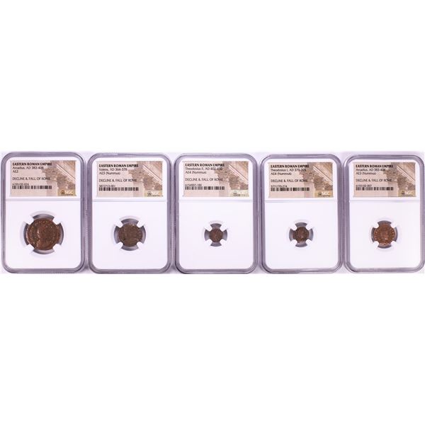 Lot of (5) Ancient Roman Empire Coins NGC Certified