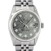 Image 1 : Rolex Men's Stainless Steel Meteorite Diamond Oyster Perpetual Datejust Wristwatch