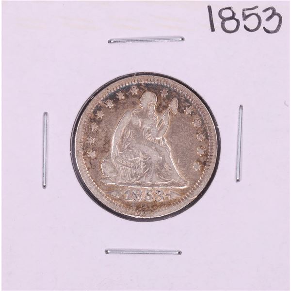 1853 Arrows & Rays Liberty Seated Quarter Coin