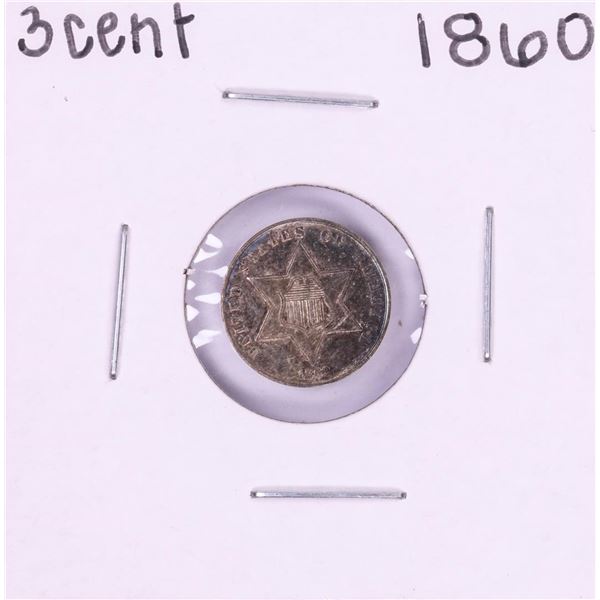 1860 Three Cent Silver Coin