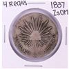 Image 1 : 1837 ZsOM Mexico 4 Reales Silver Coin