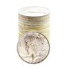 Image 1 : Roll of (20) Brilliant Uncirculated 1923 $1 Peace Silver Dollar Coins