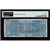 Image 2 : 1864 $10 Confederate States of America Note T-68 PMG Uncirculated 62EPQ