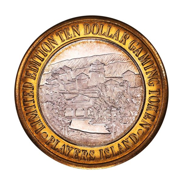 .999 Fine Silver Players Island Casino $10 Casino Limited Edition Gaming Token