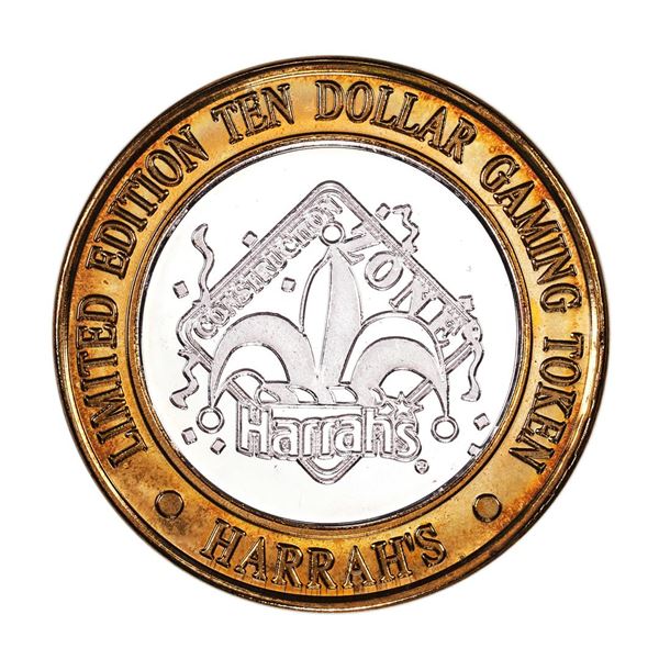 .999 Silver Harrah's Casino Reno Nevada $10 Casino Limited Edition Gaming Token