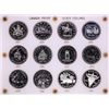 Image 1 : 1971-1982 Proof $1 Canada Commemorative Silver Dollar Coin Sets in Capital Plastic