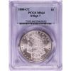 Image 1 : 1880-CC 8/High 7 $1 Morgan Silver Dollar Coin PCGS MS64