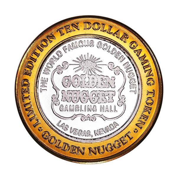 .999 Silver Golden Nugget Las Vegas $10 Limited Edition Casino Gaming Token