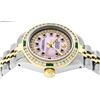 Image 3 : Rolex Ladies Two Tone Pink MOP Diamond sapphire & Emerald Datejust Wristwatch