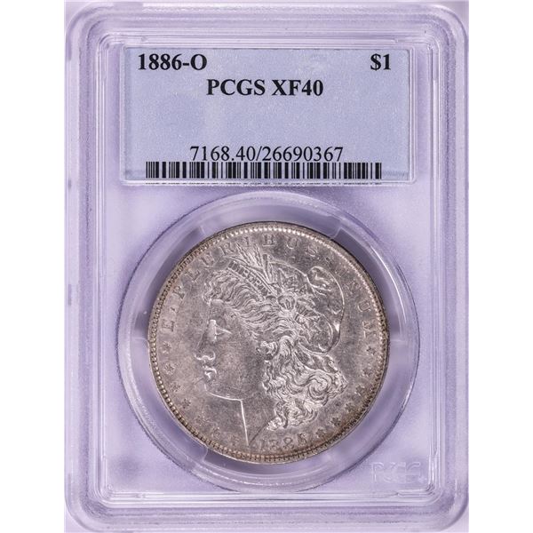 1886-O $1 Morgan Silver Dollar Coin PCGS XF40