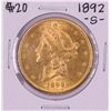 Image 1 : 1892-S $20 Liberty Head Double Eagle Gold Coin