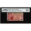 Image 1 : Series 692 Five Cents Military Payment Certificate Replacement Note PMG Ch. Fine 15