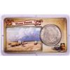 Image 1 : 1921 $1 Morgan Silver Dollar Coin Wagon Trails Tribute to the Wild West