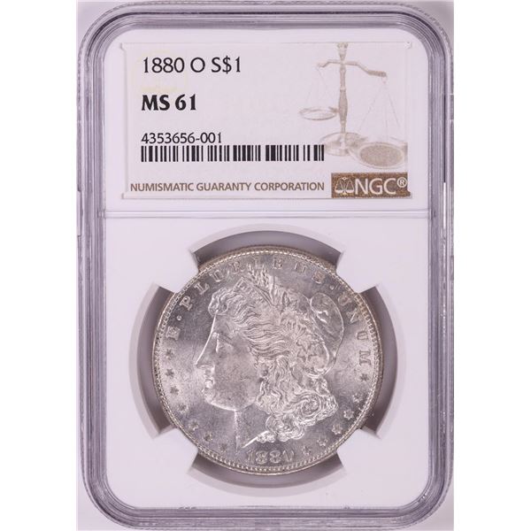 1880-O $1 Morgan Silver Dollar Coin NGC MS61