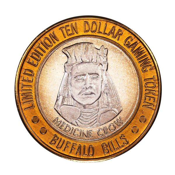 .999 Silver Buffalo Bills Resort & Casino Primm, NV $10 Limited Edition Gaming Token