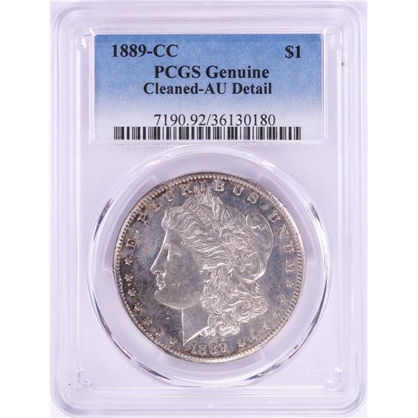 1889-CC $1 Morgan Silver Dollar Coin PCGS Genuine AU Detail