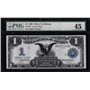 Image 1 : 1899 $1 Black Eagle Silver Certificate Note Fr.227 PMG Choice Extremely Fine 45