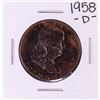 Image 1 : 1958-D Franklin Half Dollar Coin Great Toning