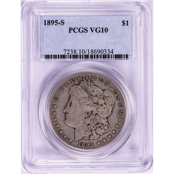 1895-S $1 Morgan Silver Dollar Coin PCGS VG10