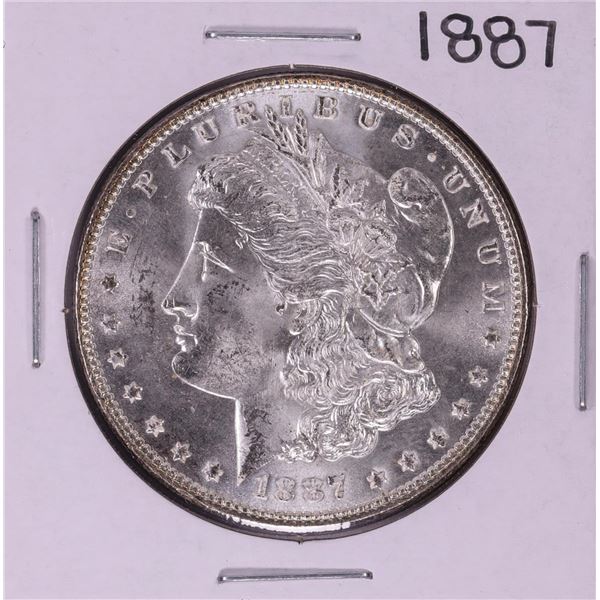 1887 $1 Morgan Silver Dollar Coin PCGS MS64