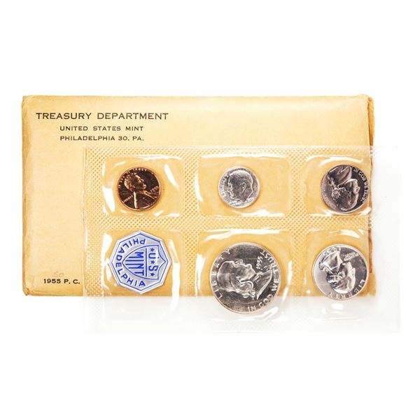 1955 (5) Coin Proof Set in Flat Pack Envelope