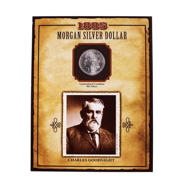 1885-O $1 Morgan Silver Dollar Coin Charles Goodnight Legends of the Wild West
