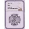 Image 1 : 1961 Proof Franklin Half Dollar Coin NGC PF68