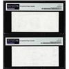 Image 2 : Set of Giori Test Note Washington & Lincoln Memorial PMG Gem Uncirculated 66EPQ